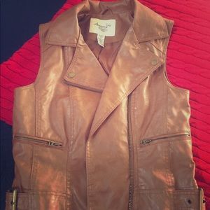 American Rag women's leather vest